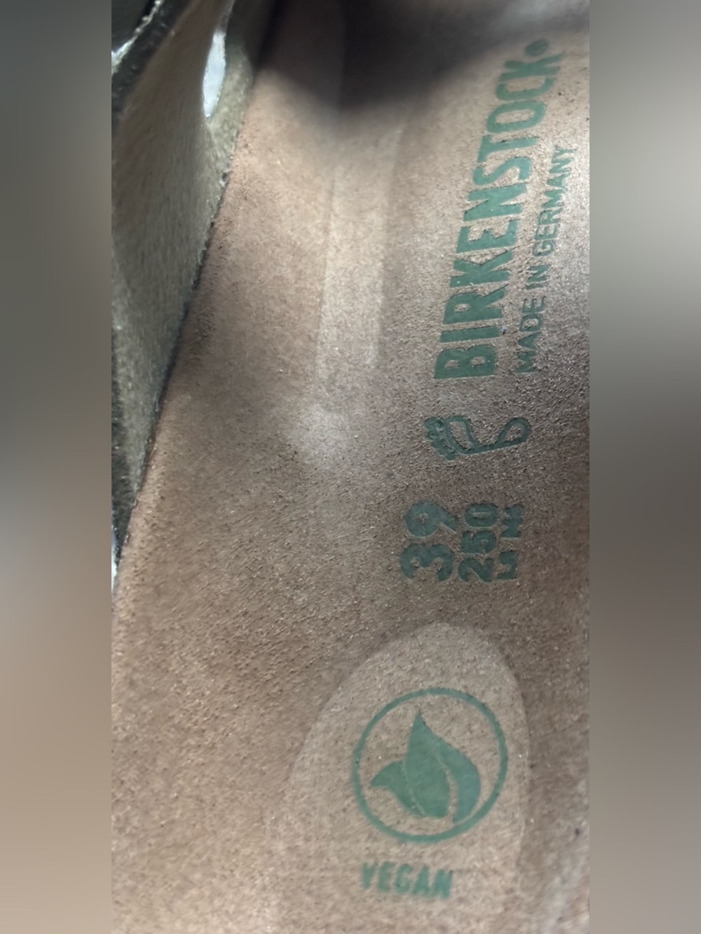 Birkenstock 💅🌴 Faded Khaki Arizona Textile Canvas Vegan Sandals Size 8 8.5 39 - Picture 11 of 12